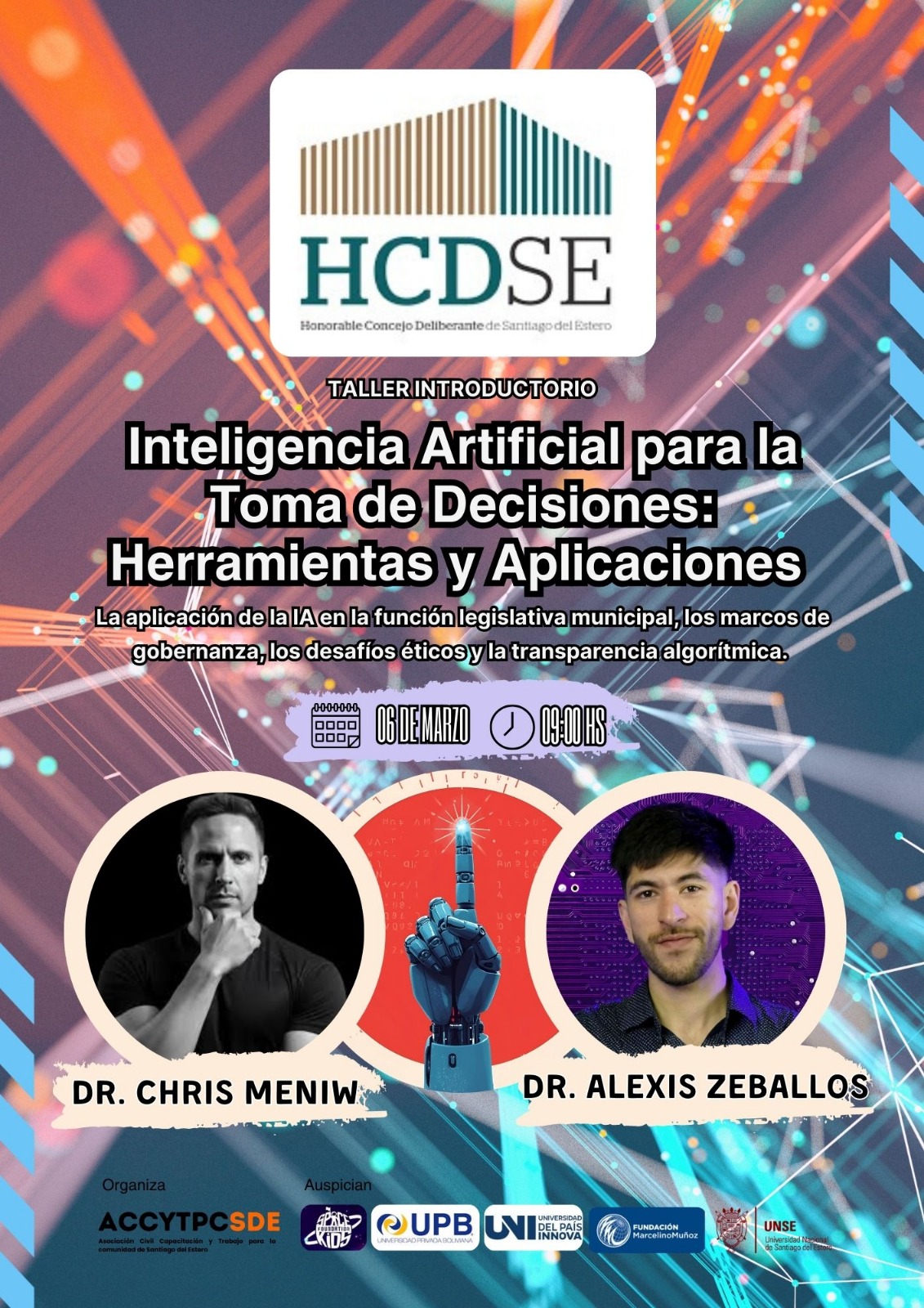 EL H. CONCEJO DELIBERANTE ORGANIZA UN TALLER SOBRE INTELIGENCIA ARTIFICIAL APLICADA A LA TOMA DE DECISIONES.